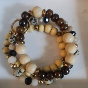 Elegant Multi-Color Beaded Bracelet Set
